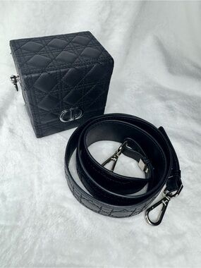 Mini Christian Dior Black Quilted Strap with CD Box ‼️No Box‼️